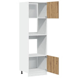 Microwave Cabinet Lyon Artisan Oak 60x57x207 cm Engineered Wood 856129