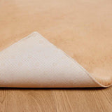 Anti-Slip Faux Rabbit Fur Rug OLITE Taupe 200 x 200 cm 42021753