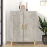 Sideboard Concrete grey Engineered wood, solid eucalyptus wood 812136