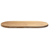 Table Top 120x60x4 cm Solid Wood Oak Oval 4009067