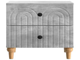 Bedside Cabinet 2 pcs Concrete Grey 43 x 34.5 x 48 cm 894072
