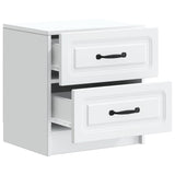 Bedside Cabinet White 43 x 34.5 x 44.5 cm Engineered Wood 895675