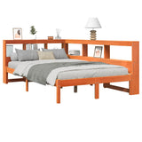 Bookcase Bed without Mattress Wax Brown 120x200 cm Solid Wood Pine 3324322
