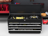 Steel Six Drawer Tool Storage Carry Chest, with Lock and Keys - Black T3398P330472