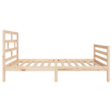 3101268 Bed Frame without Mattress Solid Wood 90x200 cm