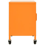 336264 Storage Cabinet Orange 60x35x56 cm Steel