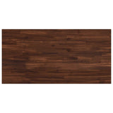 Rectangular Table Top 130 x 60 x 3.5 cm Rectangular Dark Brown 938284