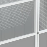 Bird Cage Grey 215x78x200 cm Galvanised Steel 172345