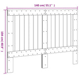 Headboard 140x104 cm Solid Wood Pine 358392