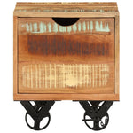 ZNTS Side Table 40x40x45 cm Solid Reclaimed Wood 328410
