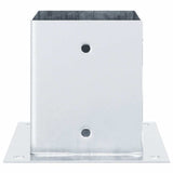 Post Bases Square 12 pcs Silver 101x101 mm Galvanised Steel 42000013