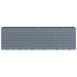 Wheelie Bin Storage for 6 Bins Light Grey 408 x 77.5 x 121.5 cm 3394752