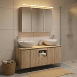 Bathroom Cabinet Set 4 pcs Sonoma Oak Engineered Wood 3406497