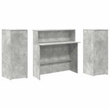 Reception Desk Concrete Grey 180x50x103.5 cm Engineered Wood 3324208