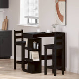 Bar Table Black Oak 100 x 48 x 101.5 cm Engineered Wood 862705