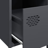 Bedside Cabinets 2 pcs Anthracite 35x39x43.5 cm Steel 851249