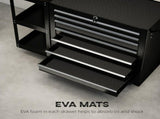 Lockable Steel Tool Chest on Wheels, 7 Drawer Tool Box with Handle for Workshop, Garage, Black T3398P554080