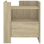 ZNTS Bedside Cabinet Sonoma Oak 45x50x50 cm Engineered Wood 848278