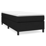 Box Spring Bed Frame Black Single Fabric 3121198