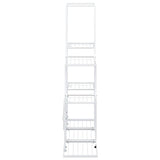 Flower Stand 94.5x25x88 cm White Metal 336113