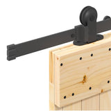 Sliding Door with Hardware Set 85x210 cm Solid Wood Pine 3332768