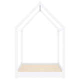 Kids Bed Frame White Solid Pine Wood 90x200 cm 283351