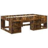 Kids'Bed Frame with Storage Smoked Oak 98.5 x 200 cm 3422615
