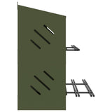 Chicken Nesting Box with 8 Compartments Olive Green Metal 864349
