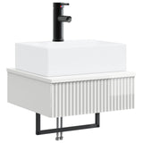 Wall-Mounted Wash Basin High Gloss White 40 x 41 x 39 cm 890202