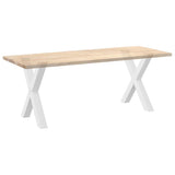 Dining Table Legs X-Shaped 2 pcs White 70x cm Steel 4012977