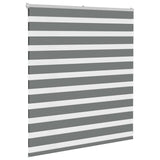 Zebra Blind Dark Grey 130x100 cm Fabric Width 125.9 cm Polyester 4014111