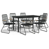 Garden Dining Set Black 3060276