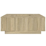 ZNTS Coffee Table Sonoma Oak 100x100x40 cm Engineered Wood 3284051