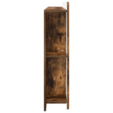Headboard Cabinet with Storage Smoked Oak Engineered Wood 8001215