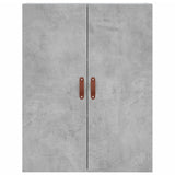 Highboard Concrete Grey 69.5x34x180 cm Engineered Wood 3195655