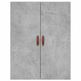 Highboard Concrete Grey 69,5x34x180 cm Engineered Wood 3195655