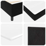 Box Spring Bed with Headboard Black 200 x 200 cm Velvet 3342082