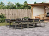 Garden Dining Set Grey, Dark Grey, Black 3211292