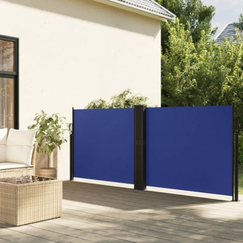 Retractable Side Awning Blue 100x600 cm 4004581