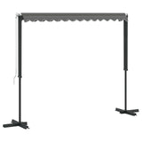 Free Standing Awning Grey 3 x 3 m Polyester 42033631