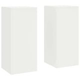 Plant Stand 2 pcs White 24 x 24 x 55 cm Steel 865814