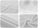 Table Cloth 5 pcs Rectangular White 140 x 260 cm Polyester 42040245