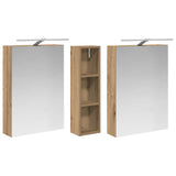 Bathroom Cabinet Set 3 pcs 120 x 14.5 x 70 cm Engineered wood 3403759