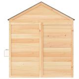 Playhouse with Lockable Door and Flower Pots Solid Wood Fir 93687