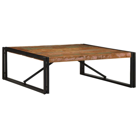 ZNTS Coffee Table Multicolour 100x100x35 cm Solid Wood Reclaimed 4016668