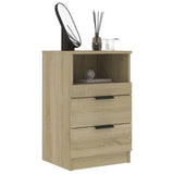 ZNTS Bedside Cabinet Sonoma Oak Engineered Wood 811238