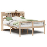 Bookcase Bed without Mattress 140x190 cm Solid Wood Pine 3322047