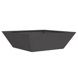Garden Planter 5 pcs Black 50 x 50 x 15 cm Cold-rolled Steel 873825