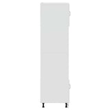 Oven Cabinets 2 pcs Lucca Gloss White Engineered Wood 3315043