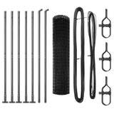Welded Wire Fence with Concrete Base 10 x 1.2 m 3350911